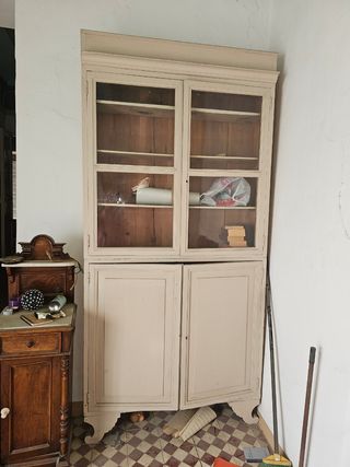 Libreria Antigua de Madera - Beige