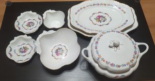 Vajilla Bidasoa dorada