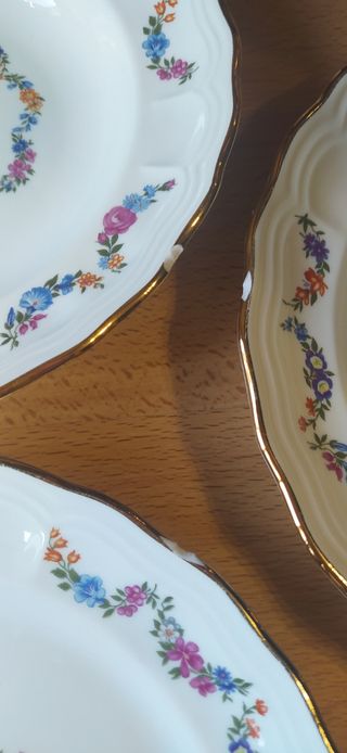 Vajilla Bidasoa dorada