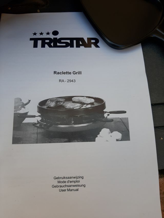 Plancha Tristar RA-2943 - Parrilla Raclette. NUEVA