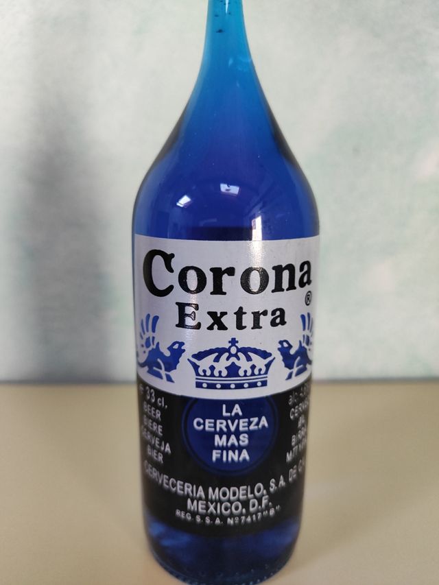 Botella Corona Decorativa