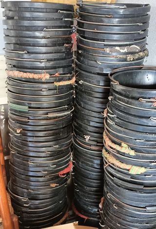 Cubos plástico negro