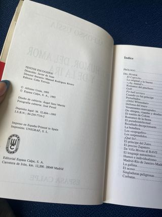 Del humor, del amor y de la ira / Alfonso Ussía