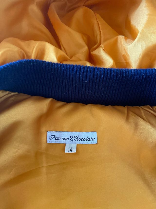 Chamarra acolchada niño tricolor.