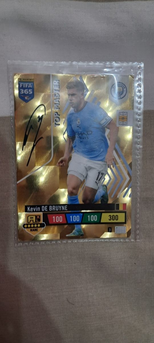 Carta Kevin De Bruyne 2023 firmada.