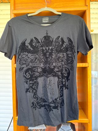 Camiseta Zara Man pedrería - Talla 20