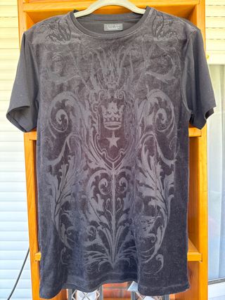 Camiseta Zara Man negra talla 40