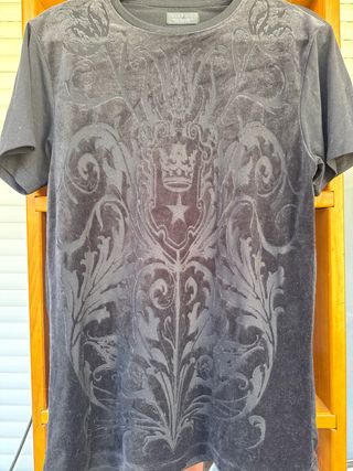 Camiseta Zara Man negra talla 40