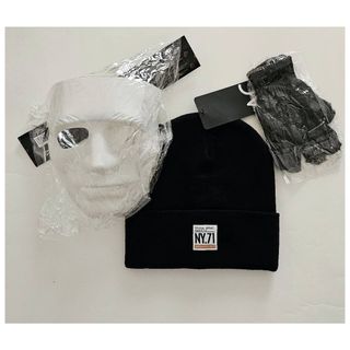 Gorro Guantes Máscara blanca Baile Hip Hop Ladrón