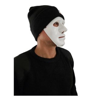 Gorro Guantes Máscara blanca Baile Hip Hop Ladrón