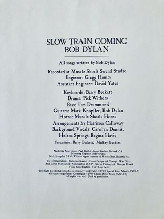 LP Vinilo Bob Dylan - Slow Train Coming