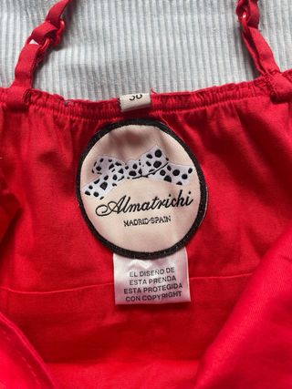 Vestido de tirantes. Almatrichi
