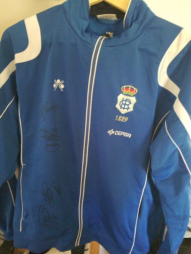 Chaqueta Recreativo Huelva firmada 2007/2008