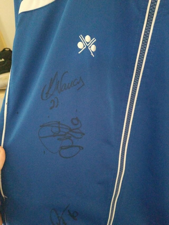 Chaqueta Recreativo Huelva firmada 2007/2008