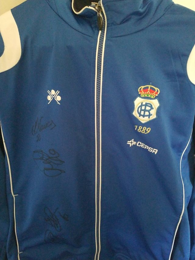 Chaqueta Recreativo Huelva firmada 2007/2008