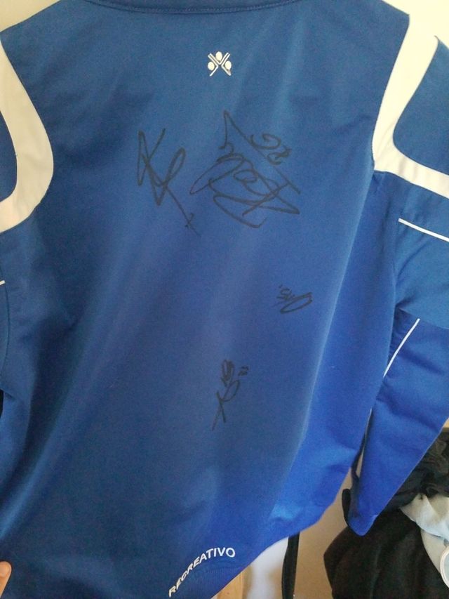 Chaqueta Recreativo Huelva firmada 2007/2008