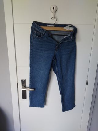 Jeans Zara azul - tiro alto