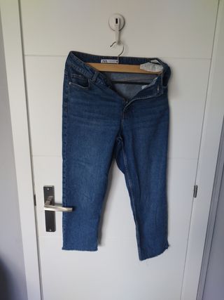Jeans Zara azul - tiro alto