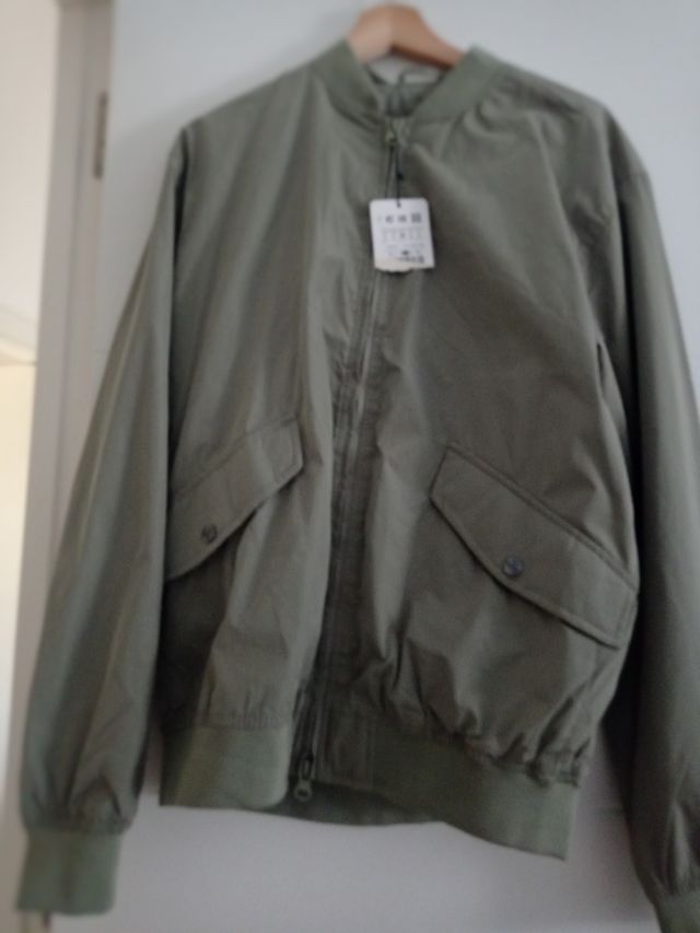 Cazadora bomber verde caqui - Talla L