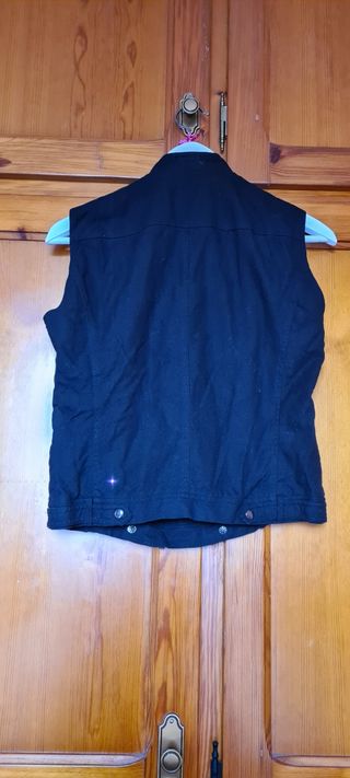 Chaleco Zara de loneta con brillos