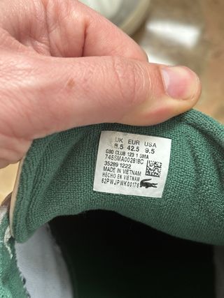 Zapatillas Lacoste blancas y verdes