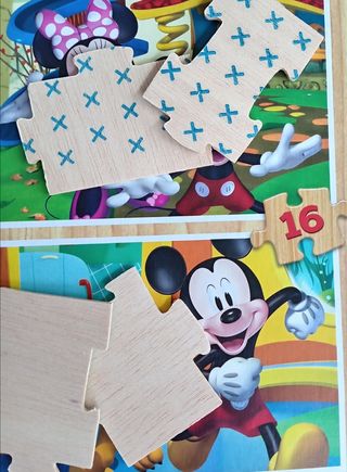 Puzzle Mickey Mouse: 2x16 piezas