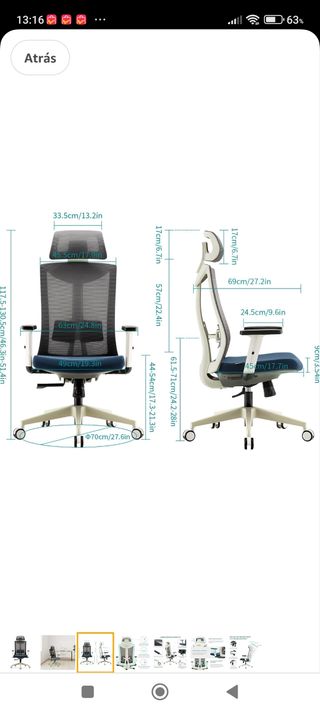 Silla Oficina Silla de Escritorio gaming