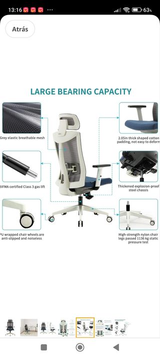 Silla Oficina Silla de Escritorio gaming