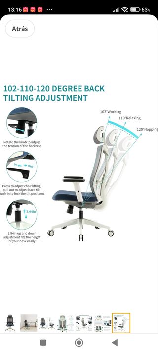 Silla Oficina Silla de Escritorio gaming