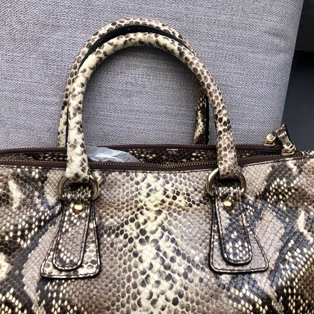 Bolso initacion piel pitón beige