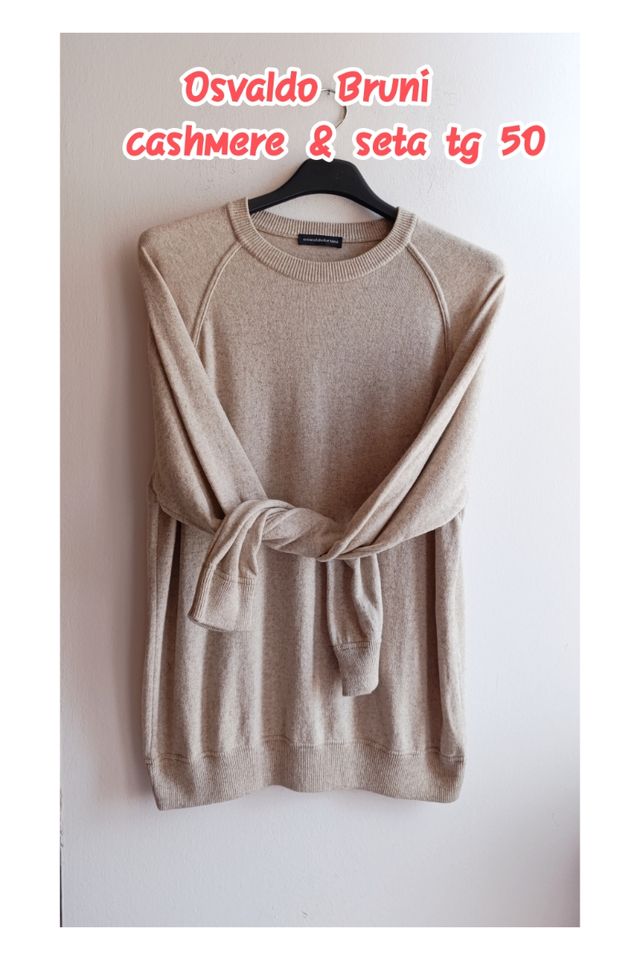 Maglione cashmere e seta taglia 50 Osvaldo Bruni