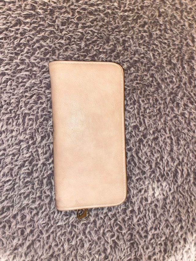 Portafoglio Moschino beige