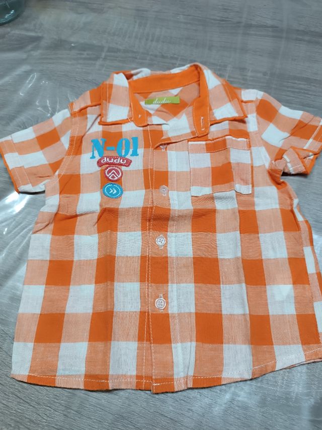 Camisa Dudu bebé 9 meses cuadros