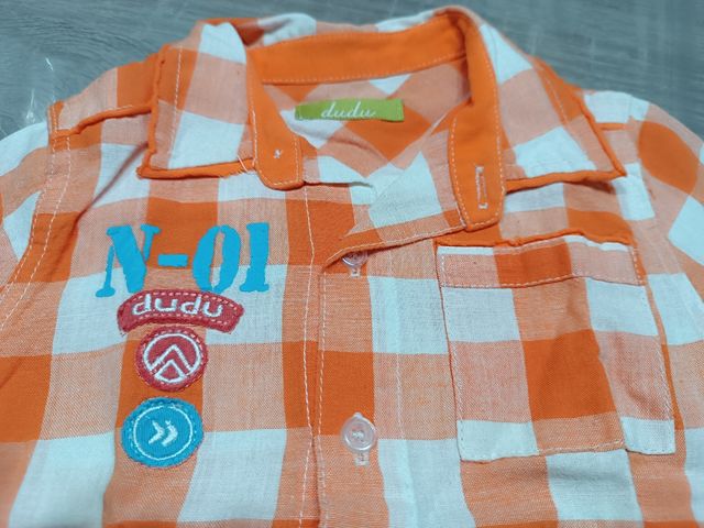 Camisa Dudu bebé 9 meses cuadros