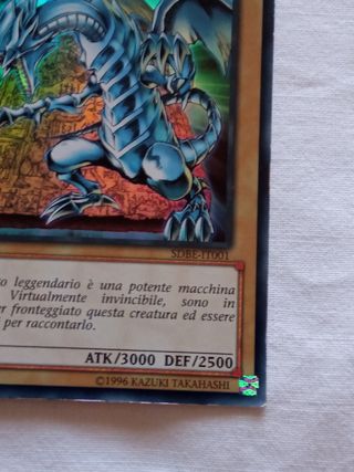 Yu-Gi-Oh, carta Drago bianco occhi blu 