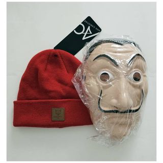 Máscara El Salvador Dalí Casa de Papel Gorro Rojo 