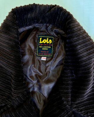 Chaquetón marinero de pana marrón de Lois