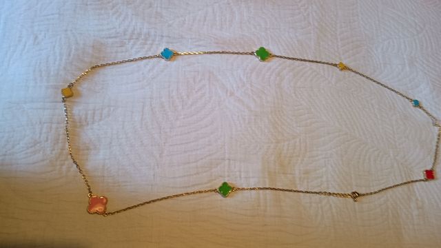 Collar dorado multicolor