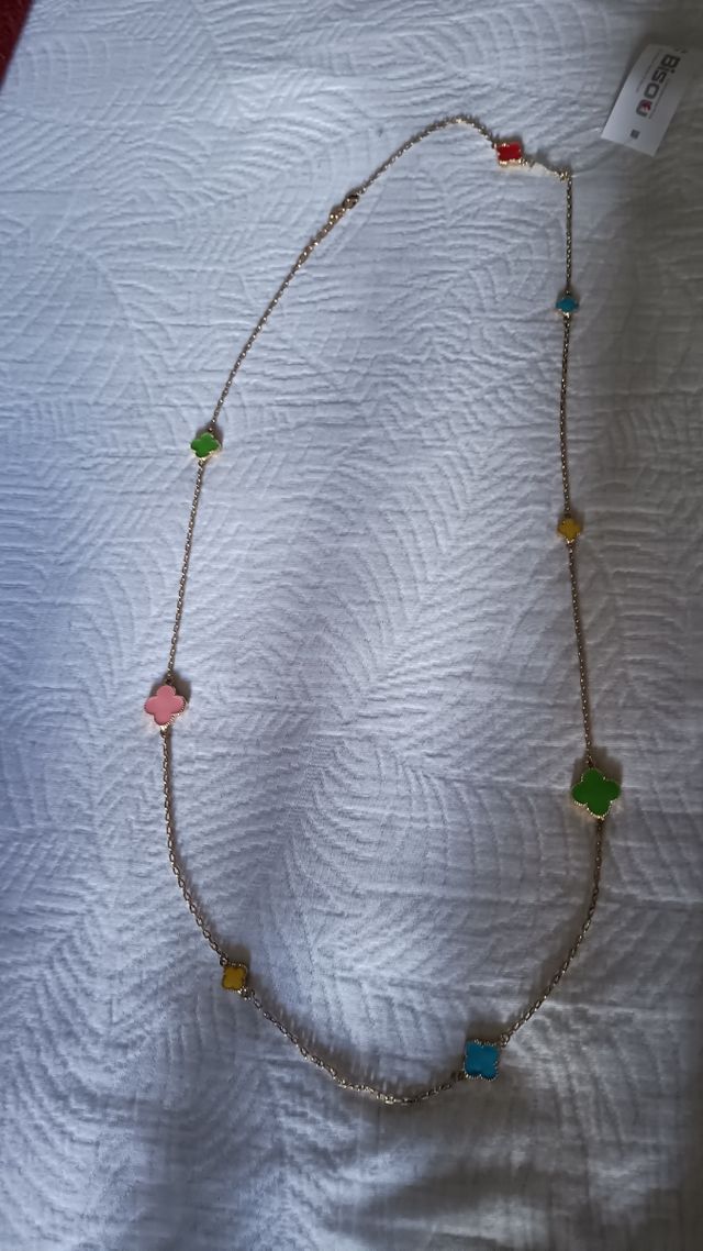 Collar dorado multicolor