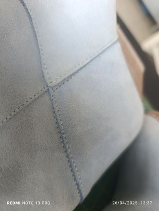 Set borsa artigianale e stivale in suede