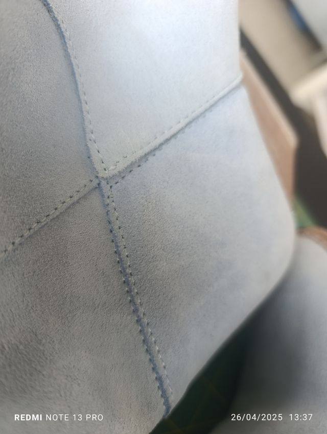 Set borsa artigianale e stivale in suede