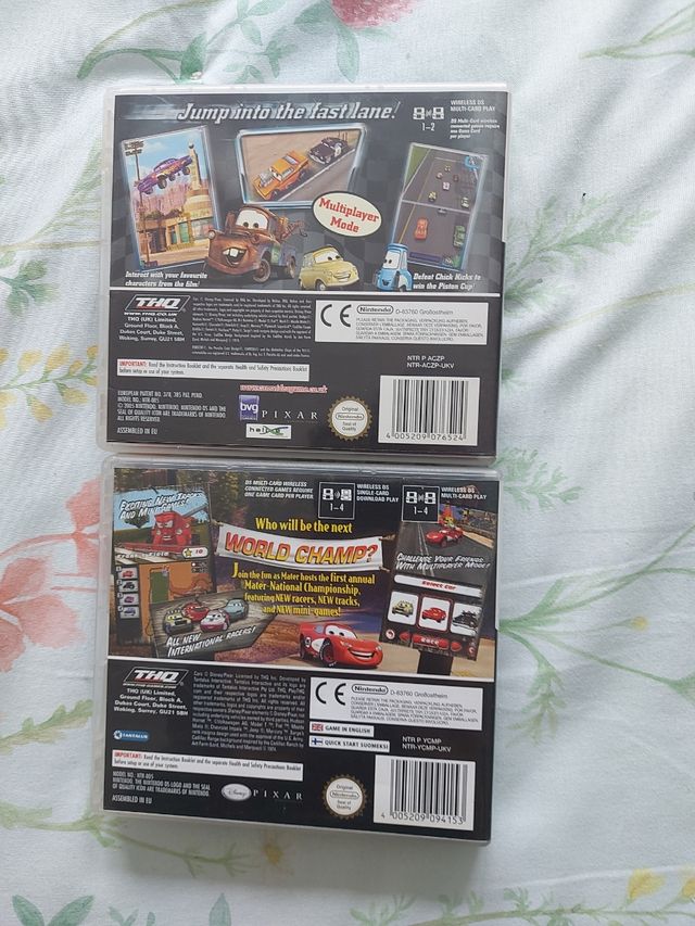 LOTE CARS DS EN INGLES PAL UK