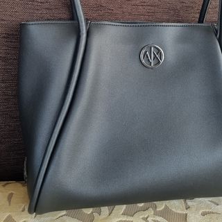 Borsa nera Armani Exchange Shopper Tote Bag