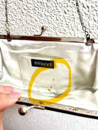 Bolso de fiesta plateado