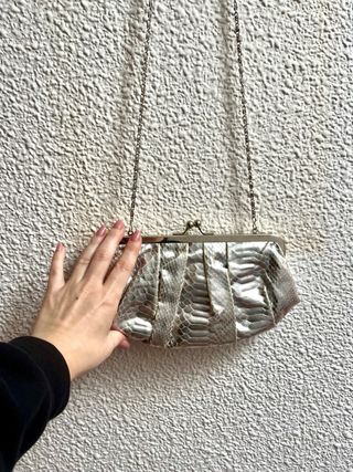 Bolso de fiesta plateado