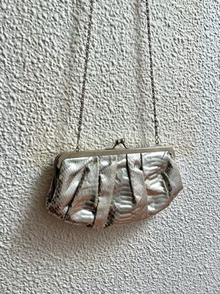 Bolso de fiesta plateado