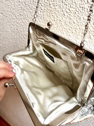 Bolso de fiesta plateado