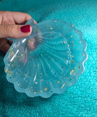 Joyero de concha de resina