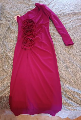 Vestido fiesta rosa - Talla M