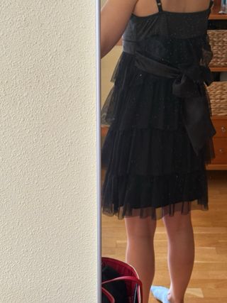 Vestido negro Zara fiesta - Talla S